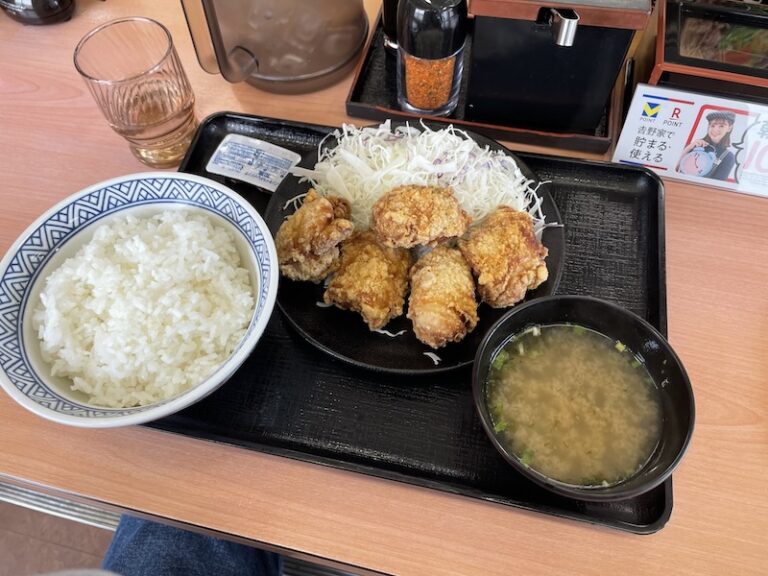 吉野家　唐揚げ定食